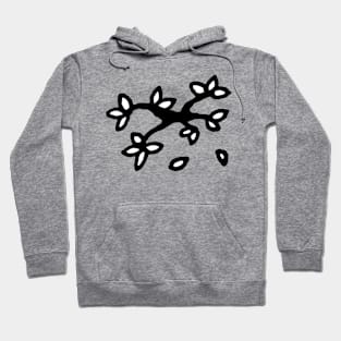 Spring Tree Branch Doodle Art Hoodie